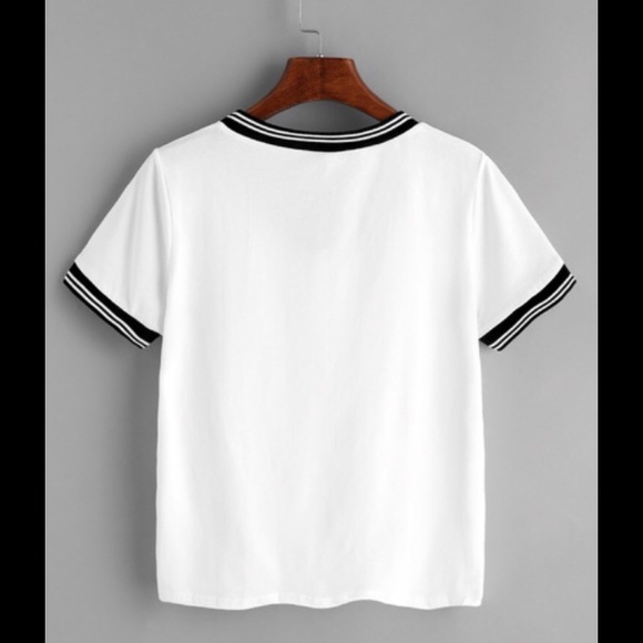 ❗️1 L LEFT ❗️Contrast White T - Picture 4 of 5